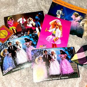 Barbie magazine postcard collection-